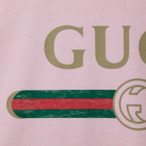 Cotton jersey and silk T-shirt with print