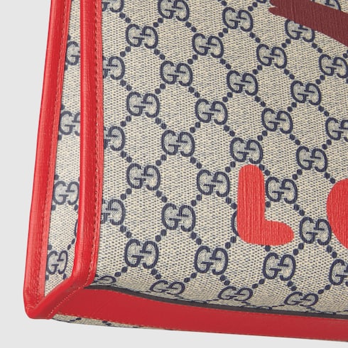 Children's printed GG tote bag