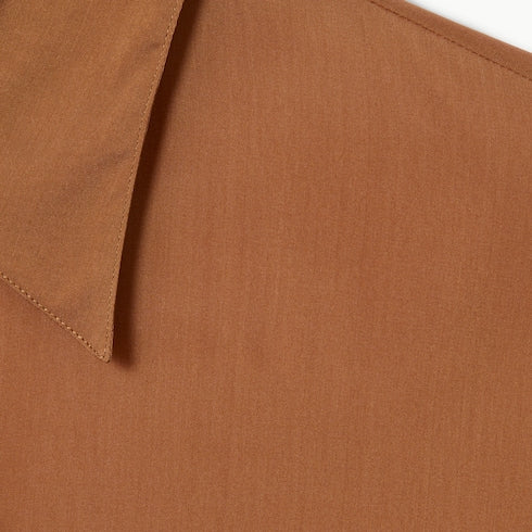 Silk stretch chiffon shirt