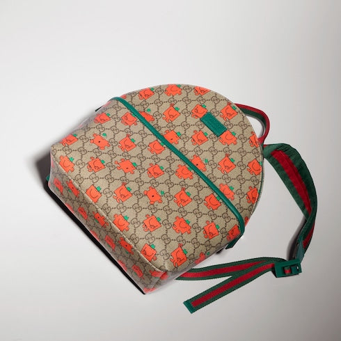 Children's printed GG backpack
