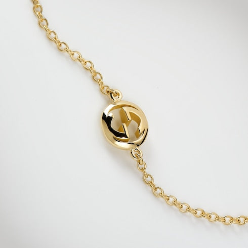 Gucci Interlocking 18k chain bracelet
