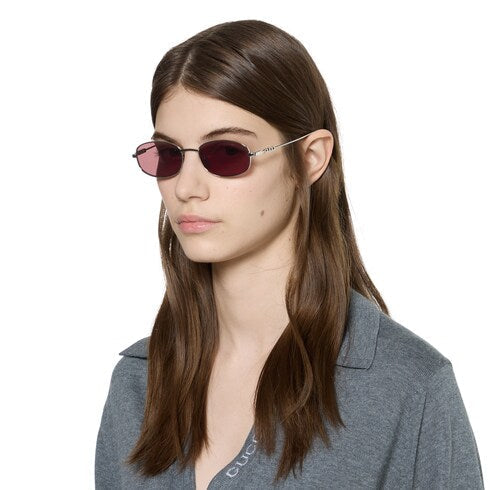 Oval frame sunglasses
