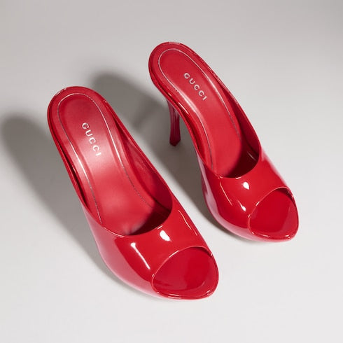 Women's stiletto platform slide