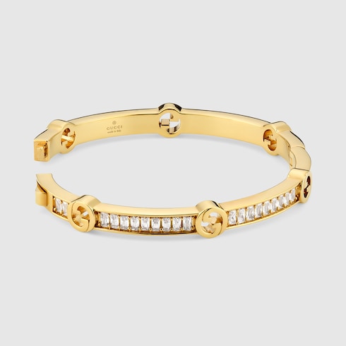 Gucci Blondie crystal bangle bracelet