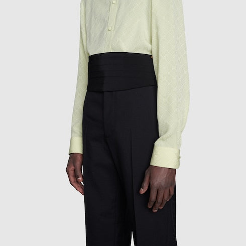 Silk cummerbund