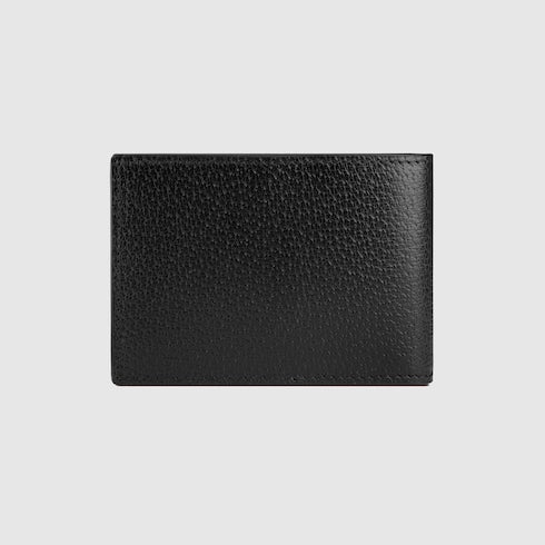 Black Leather GG Marmont Bi-Fold Wallet