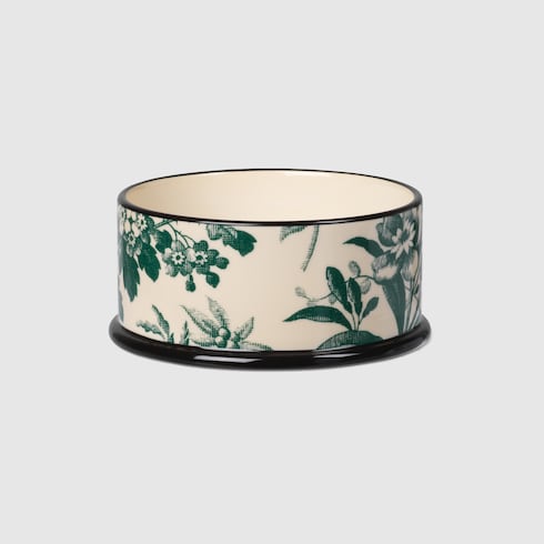 Small Herbarium print pet bowl