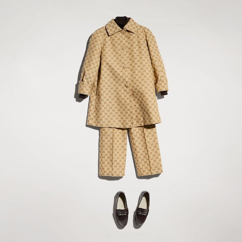 Children's GG canvas coat