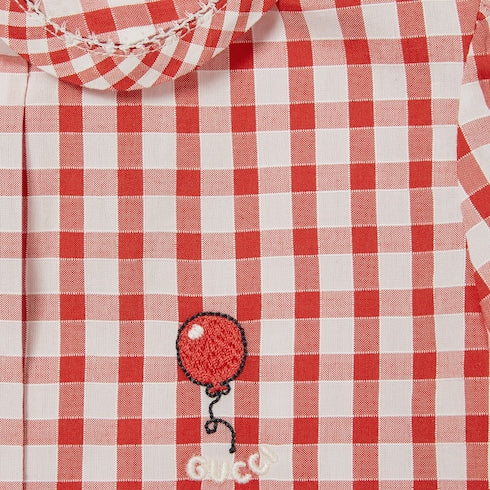 Baby gingham cotton shirt