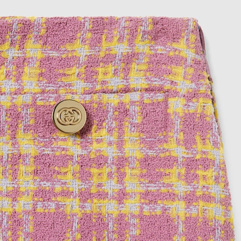Wool bouclé skirt