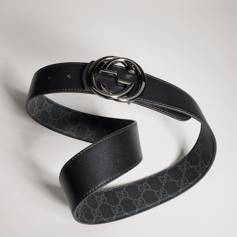 Reversible belt with Interlocking G buckle