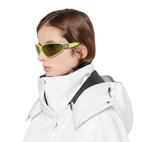 Rectangular frame sunglasses