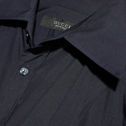 Silk poplin shirt