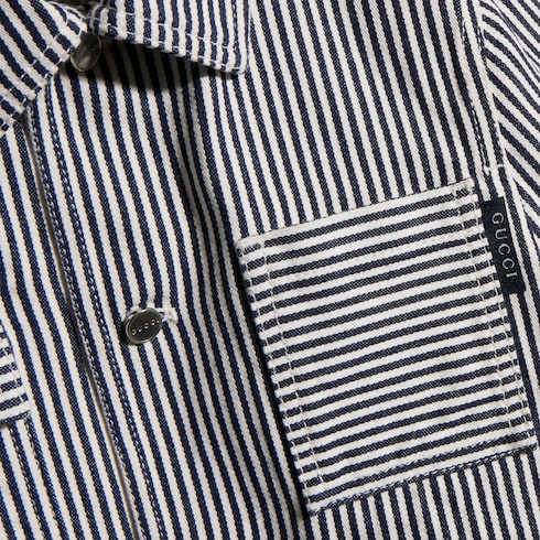 Children's striped denim jacket