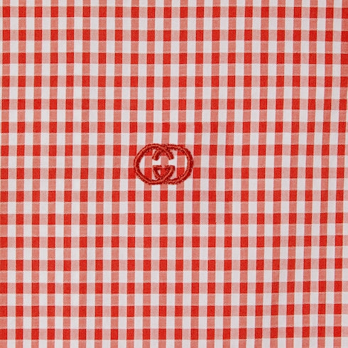 Children's gingham cotton shirt