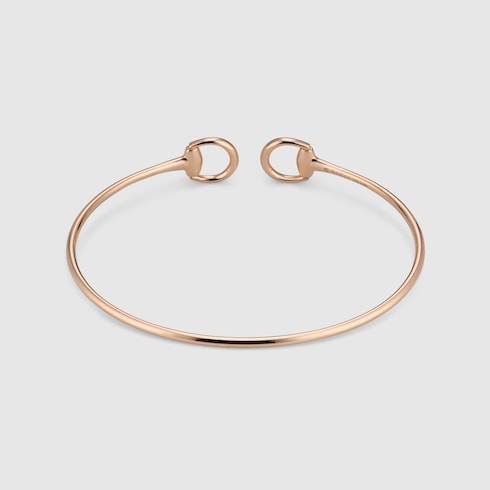 Gucci Horsebit 18k diamond bangle bracelet
