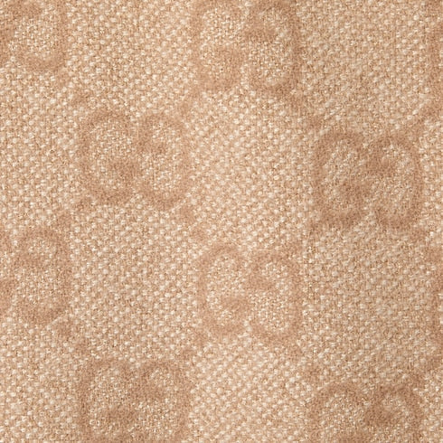 GG cashmere lamé cape