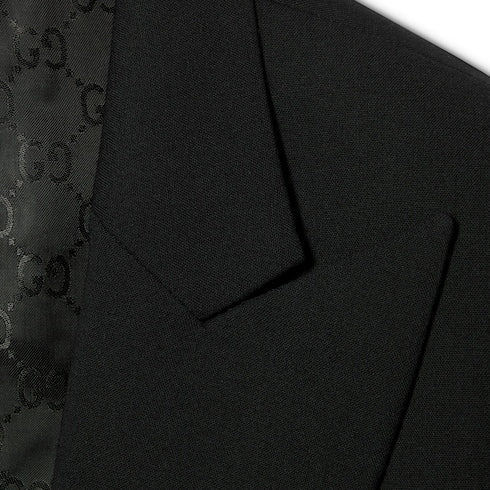 Technical stretch wool jacket