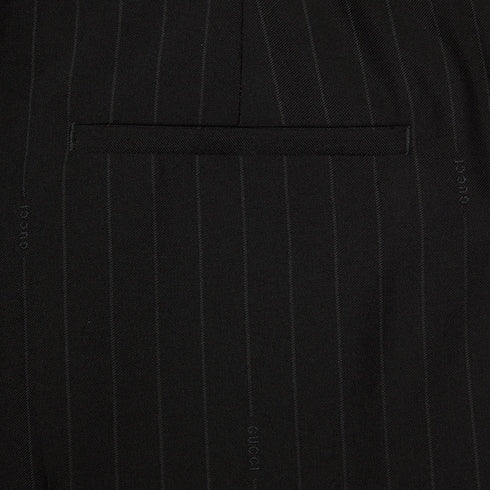 Pinstripe Gucci wool jacquard pants