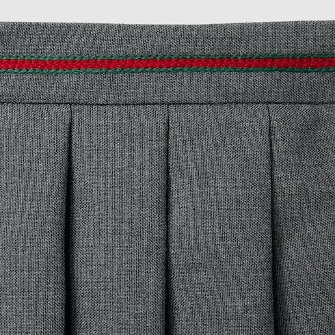 Children's wool skirt with embroidery