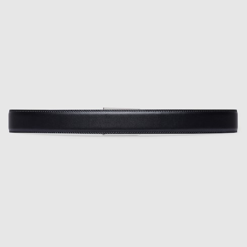 Reversible belt with rectangular buckle