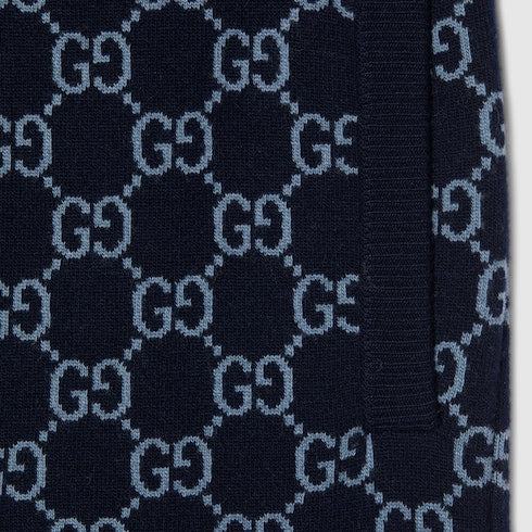 GG knit double wool leisure pants