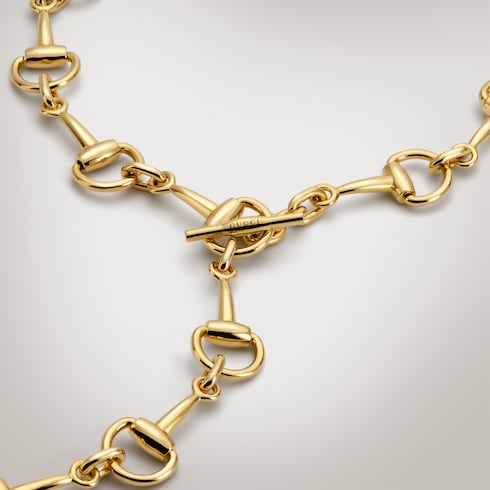 Horsebit lariat necklace
