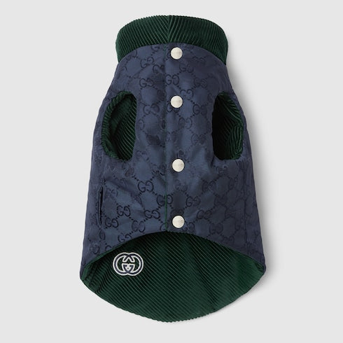 Reversible corduroy pet coat