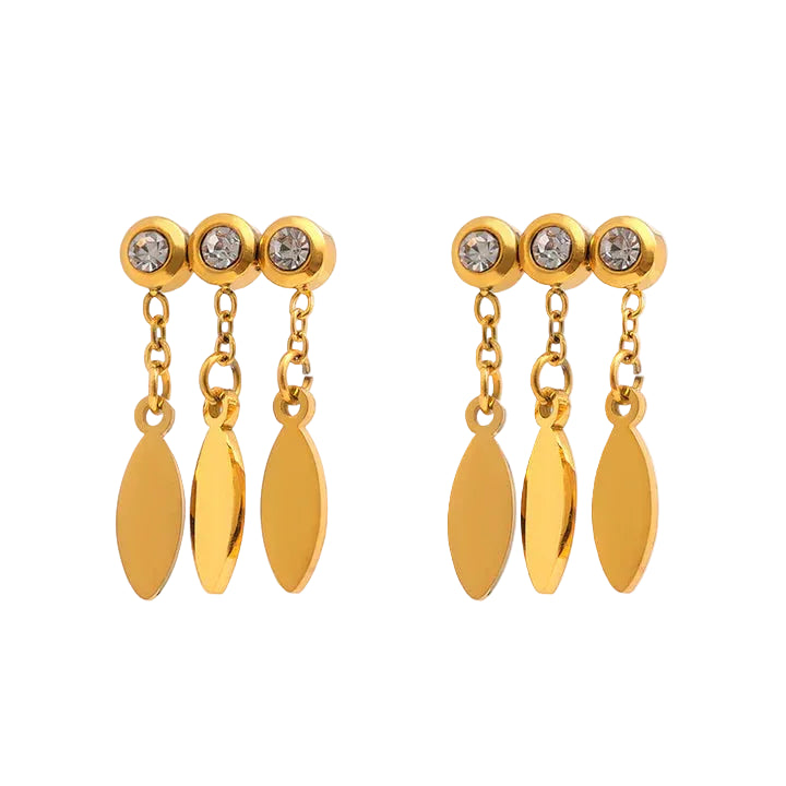 Celovia Crystal Drop Earrings