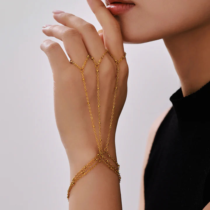 Celovia Beaded Hand Chain