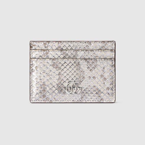 GG Marmont python card case
