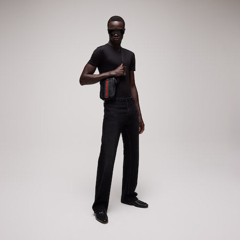 Stretch cotton denim pants