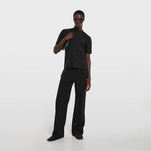 Soft rayon jersey T-shirt with embroidery