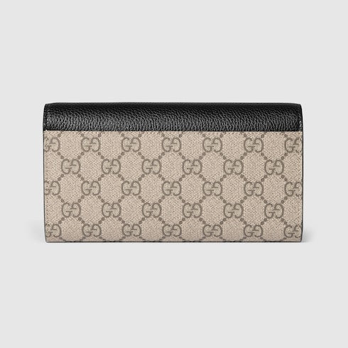 Bi-color GG Marmont continental wallet