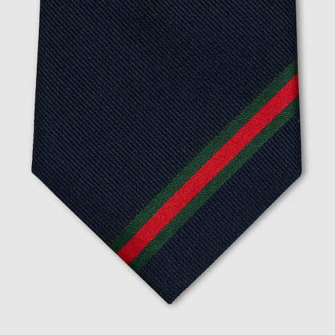 Web silk jacquard tie