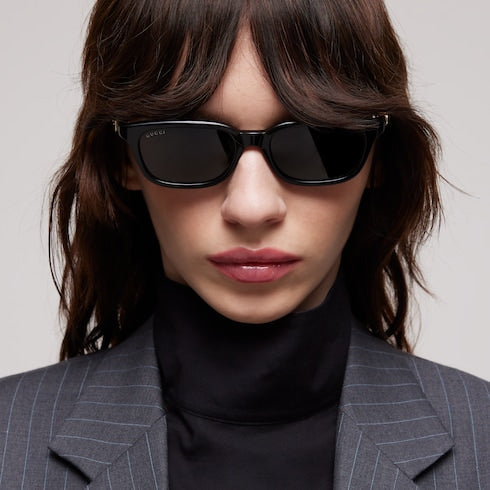 Rectangular-frame sunglasses