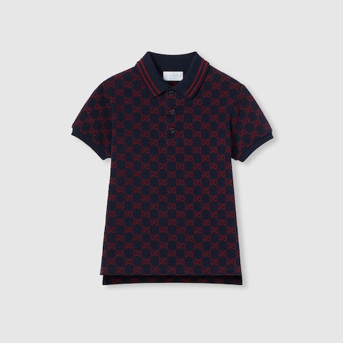 Children's GG cotton polo shirt