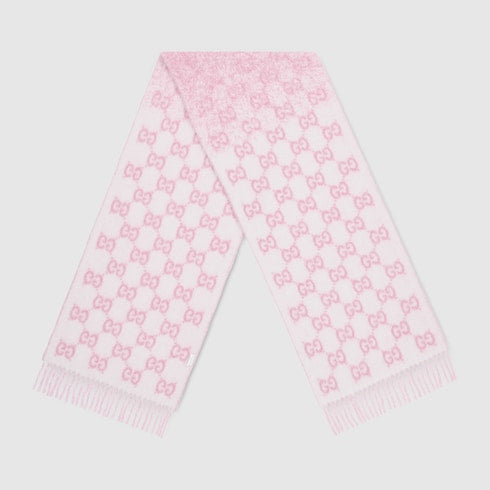 GG alpaca wool blend scarf