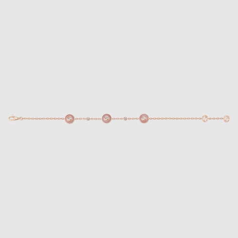 Gucci Interlocking 18k chain bracelet
