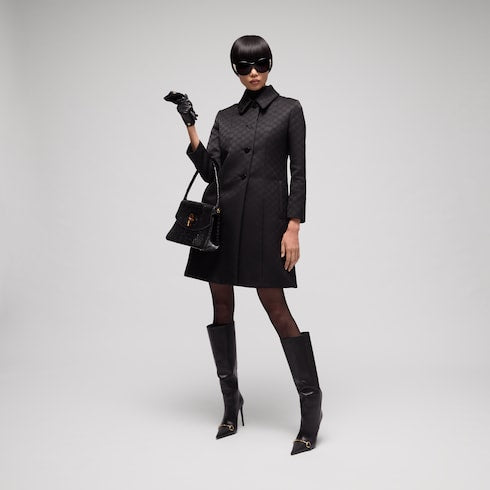 GG viscose jacquard coat