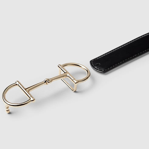 Reversible thin belt with Horsebit