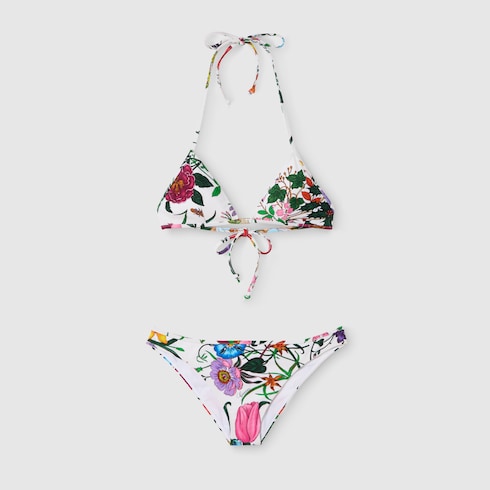Printed sparkling jersey bikini