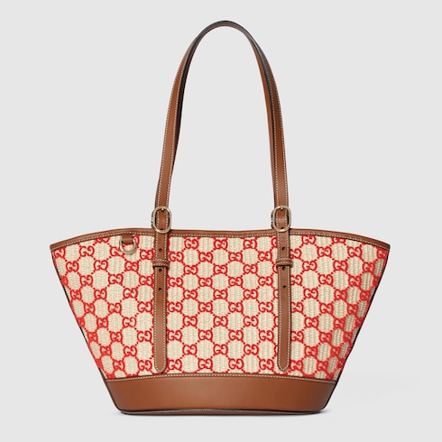 Woven small tote bag
