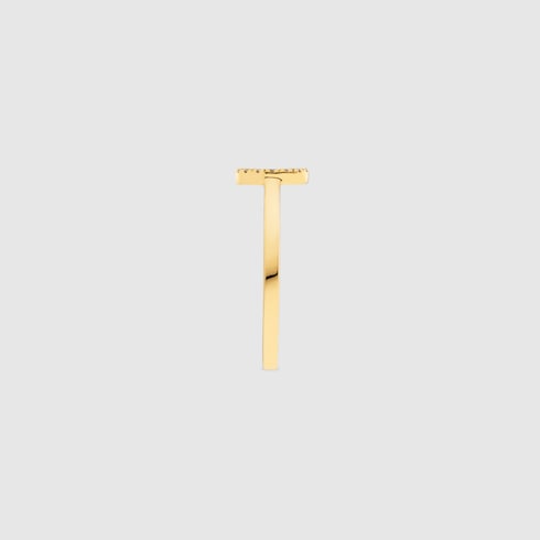 Gucci Interlocking diamond 18k ring