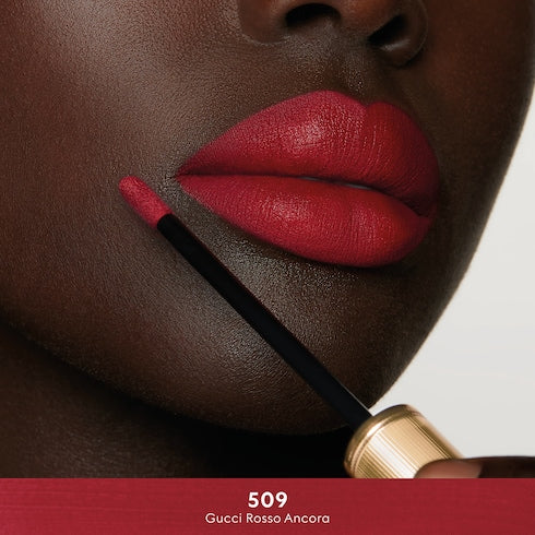 509 Gucci Rosso Ancora, Rouge à Lèvres Liquide Mat Lipstick