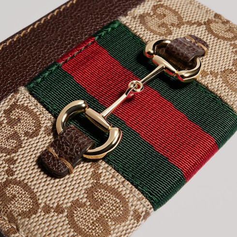 Gucci Horsebit Web card case