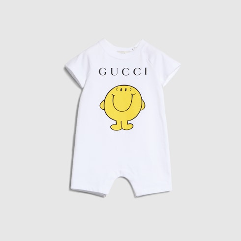 Baby cotton one-piece with prints