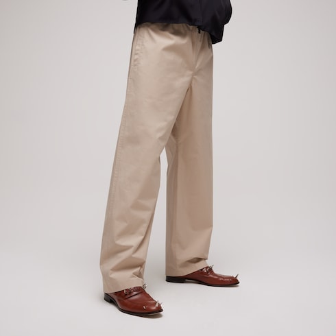 Cotton poplin pants