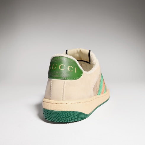 Butter Leather Women's Green Heel Screener Sneaker