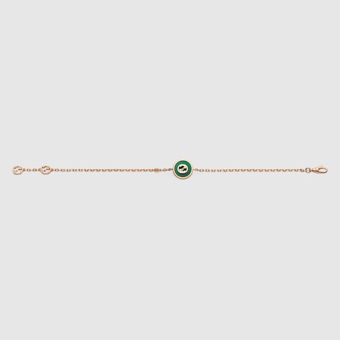 Gucci Interlocking 18k chain bracelet